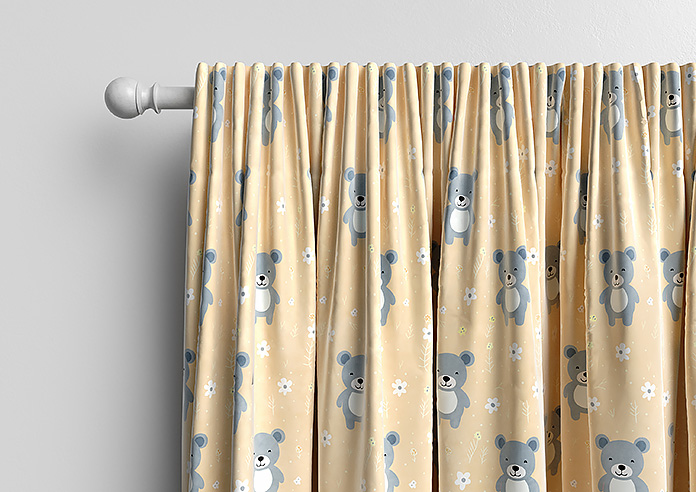 Teddy Trails, Cream - Made to Measure Curtains - Image 9